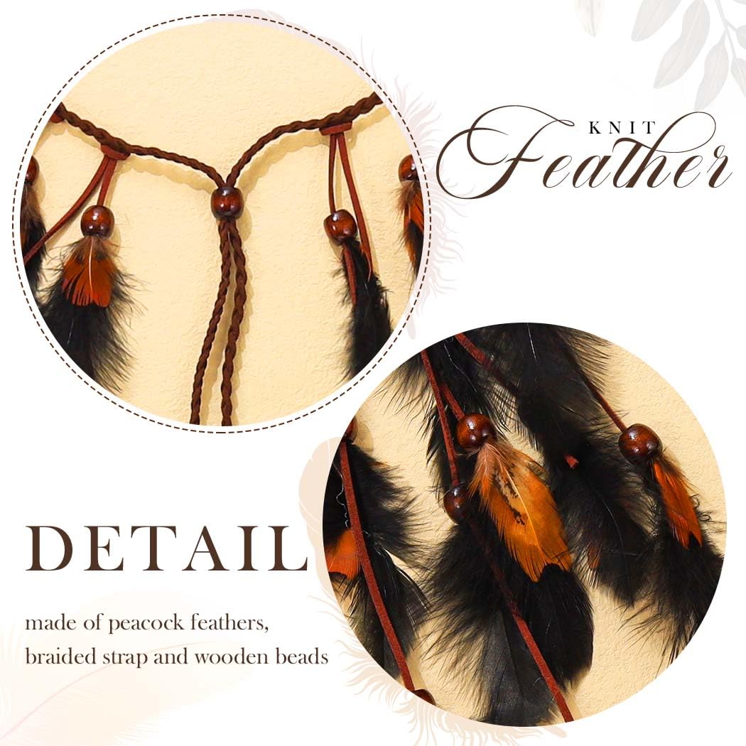 Reaky Feder-Stirnband, Boho-Kopfschmuck, indische Feder-Stirnbänder, Haarteil, Schmuckzubehör für Damen 4 61FERukfe3L. SL1050 - beautyhautnah.de