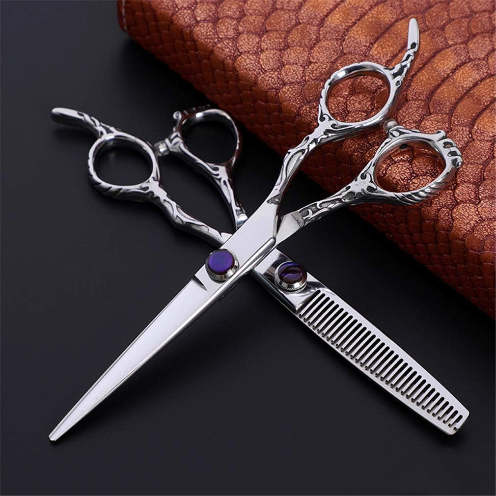 6,0-Zoll-Profi-Friseurscheren-Set, Salon-Friseurschere (gerade Schere und Effilierschere), Styling-Werkzeug aus Edelstahl, für Salon, Friseur oder Heimgebrauch 4 61MsVZ eYDL. AC SL1010 - beautyhautnah.de