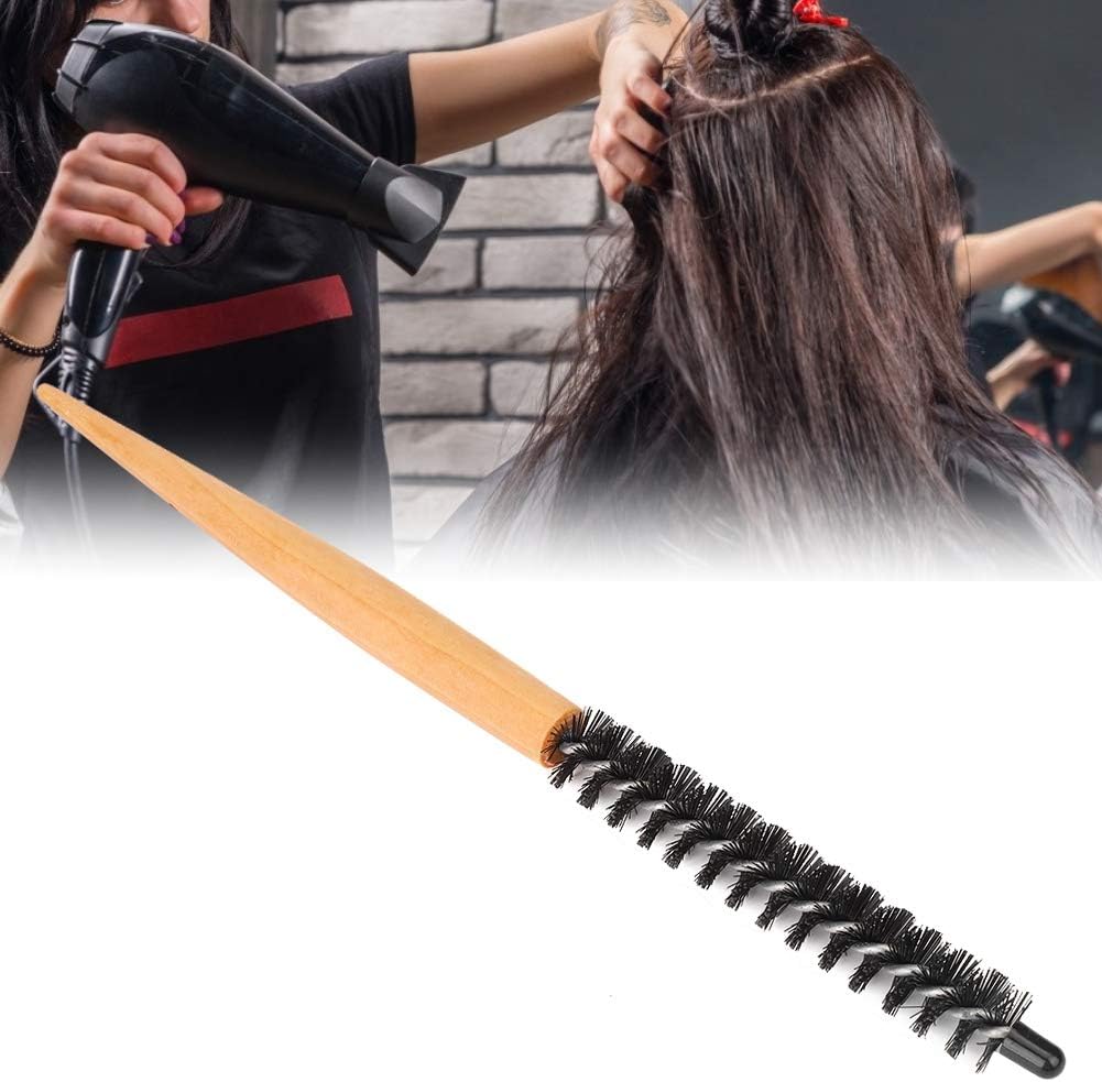 Kleine runde Haarbürste, krulborstel round wooden brush professionelle Friseur Kamm Lockenwickler Bürste Make-up Kamm neckende Bürste Haarstyling Werkzeug Zubehör für Beauty Solon oder Haushalt(16#) 5 61T5fFS+BeL. AC SL1001 - beautyhautnah.de