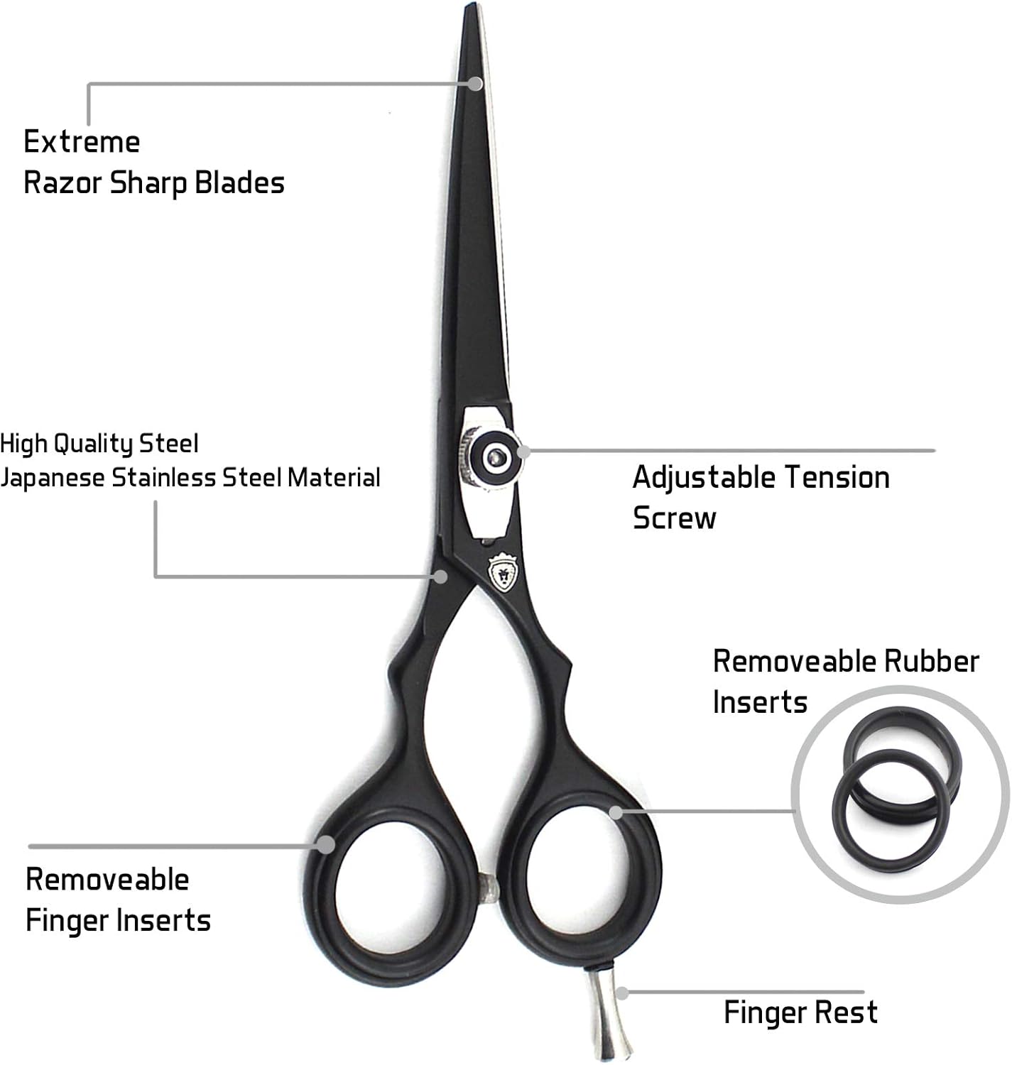 Sharpy England Professionelle Friseurschere/Barbierschere/Effilierschere, 14 cm, sehr scharf, japanischer Edelstahl, feine Anpassung der Spannschraube 5 61aLftyLOKL. AC SL1500 - beautyhautnah.de