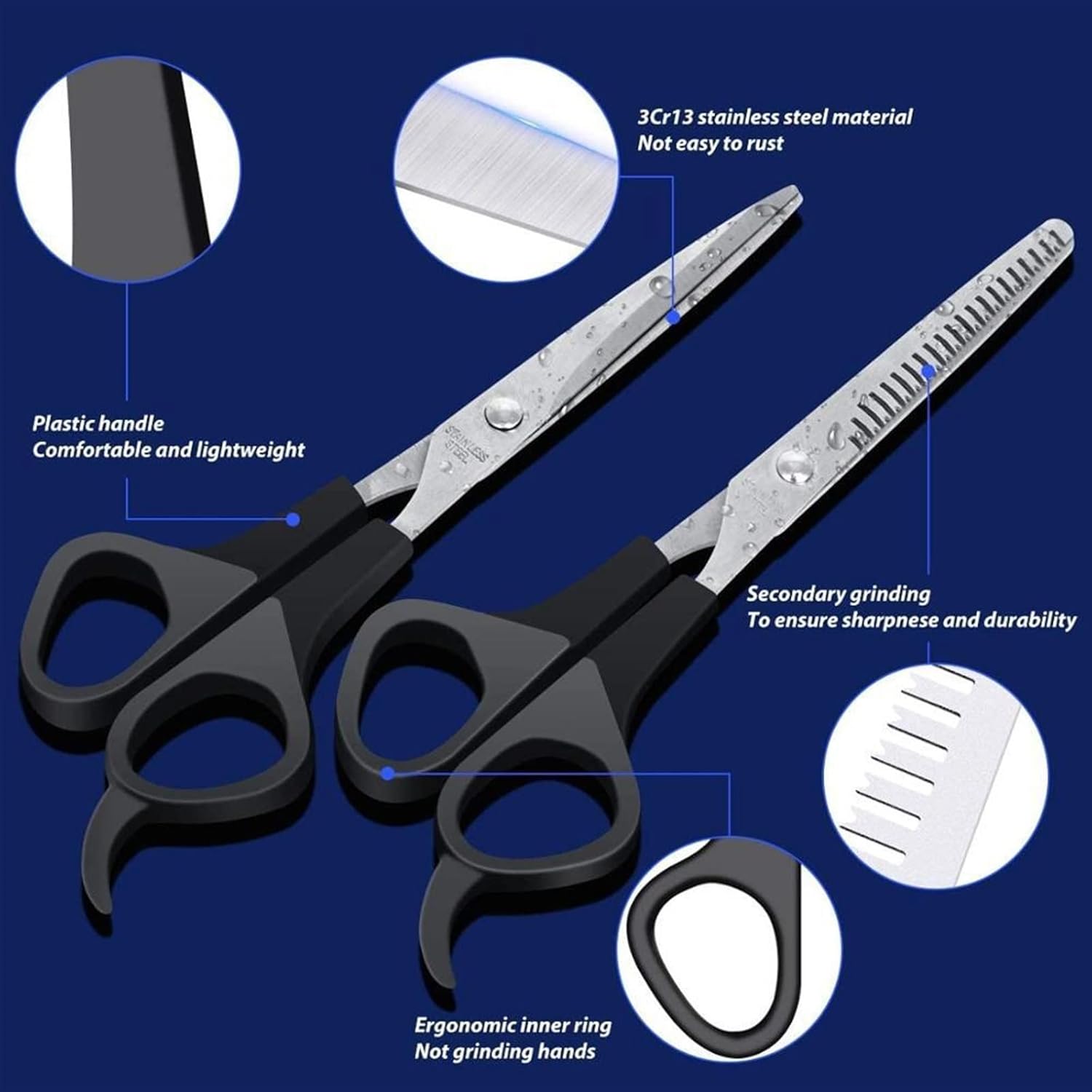 Schere Friseurschere Schere zum Schneiden von dünner werdendem Haar Kamm Friseurzubehör Salon Friseurschere 2 61du7MgulKL. AC SL1500 - beautyhautnah.de