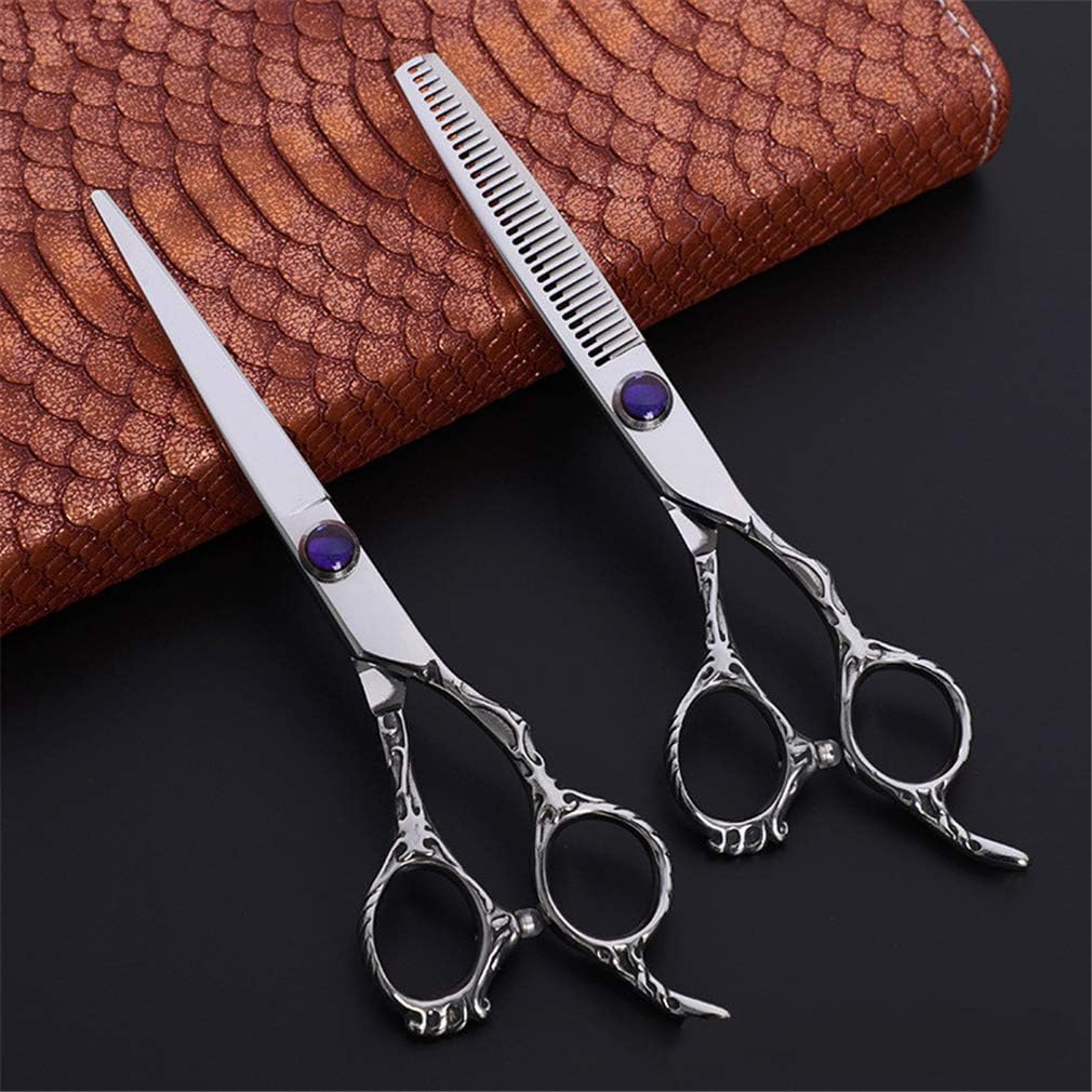 6,0-Zoll-Profi-Friseurscheren-Set, Salon-Friseurschere (gerade Schere und Effilierschere), Styling-Werkzeug aus Edelstahl, für Salon, Friseur oder Heimgebrauch 5 713 8aune8L. AC SL1010 - beautyhautnah.de