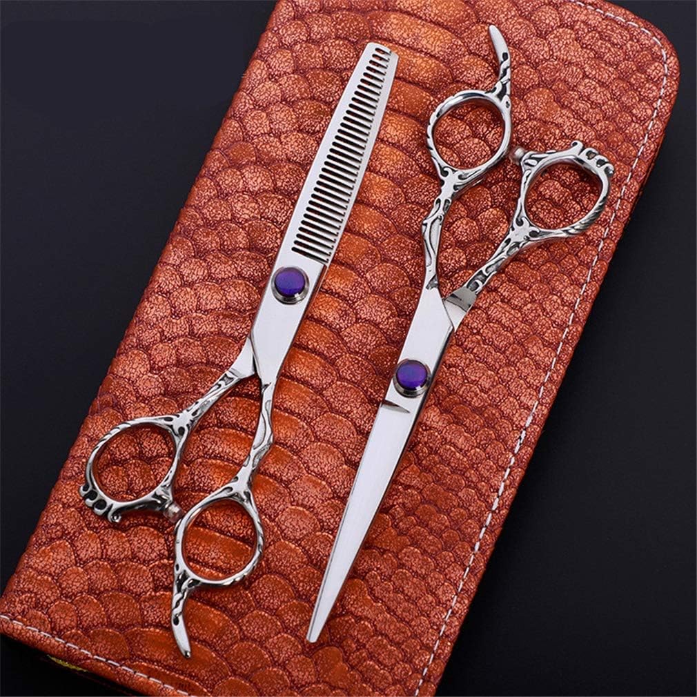 6,0-Zoll-Profi-Friseurscheren-Set, Salon-Friseurschere (gerade Schere und Effilierschere), Styling-Werkzeug aus Edelstahl, für Salon, Friseur oder Heimgebrauch 3 71SYNrwgFpL. AC SL1010 - beautyhautnah.de