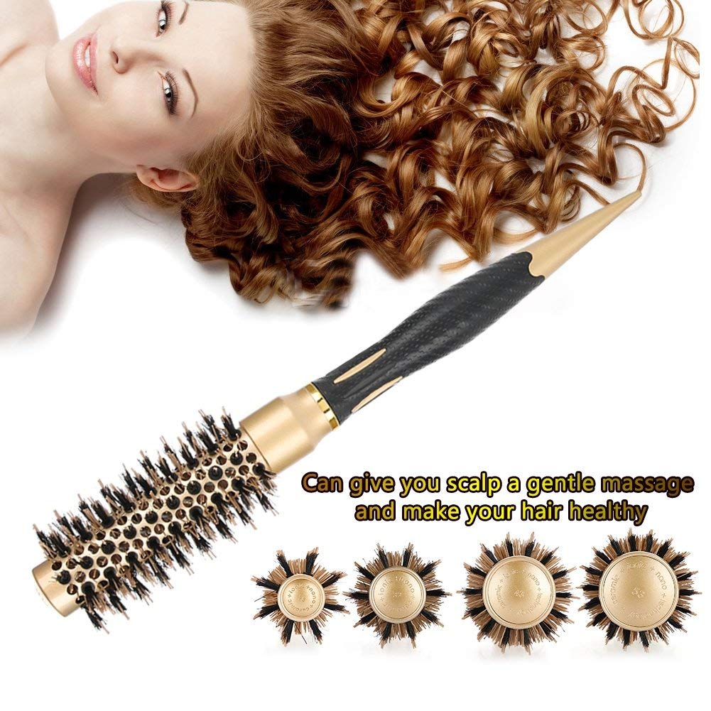 4 in 1 Runde Bürsten für Föhnen professionelle Anion Antistatische Große Haarbürsten Salon Styling Kamm Gold & Schwarz (4 x Haarbürste) 6 71m78QEFywL. SL1001 - beautyhautnah.de