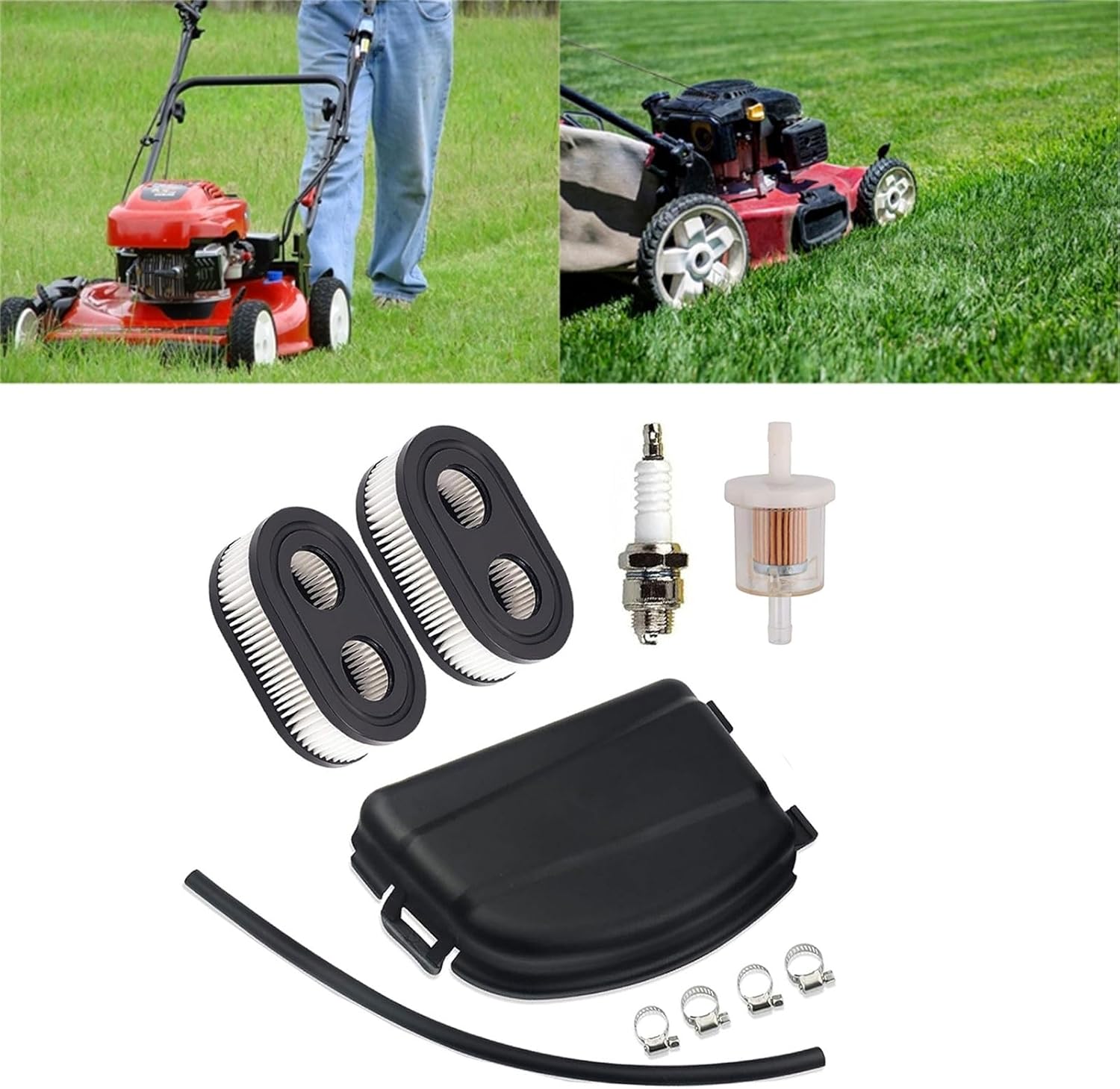 NPXUAMTJ Langlebiger Grasschneider Filter Set Rasenmäherluftfilterluftluftreiniger Abdeckung Langlebige Ersatzteile Für 594106 595658 2 71CQF6UDYdL. AC SL1500 - beautyhautnah.de