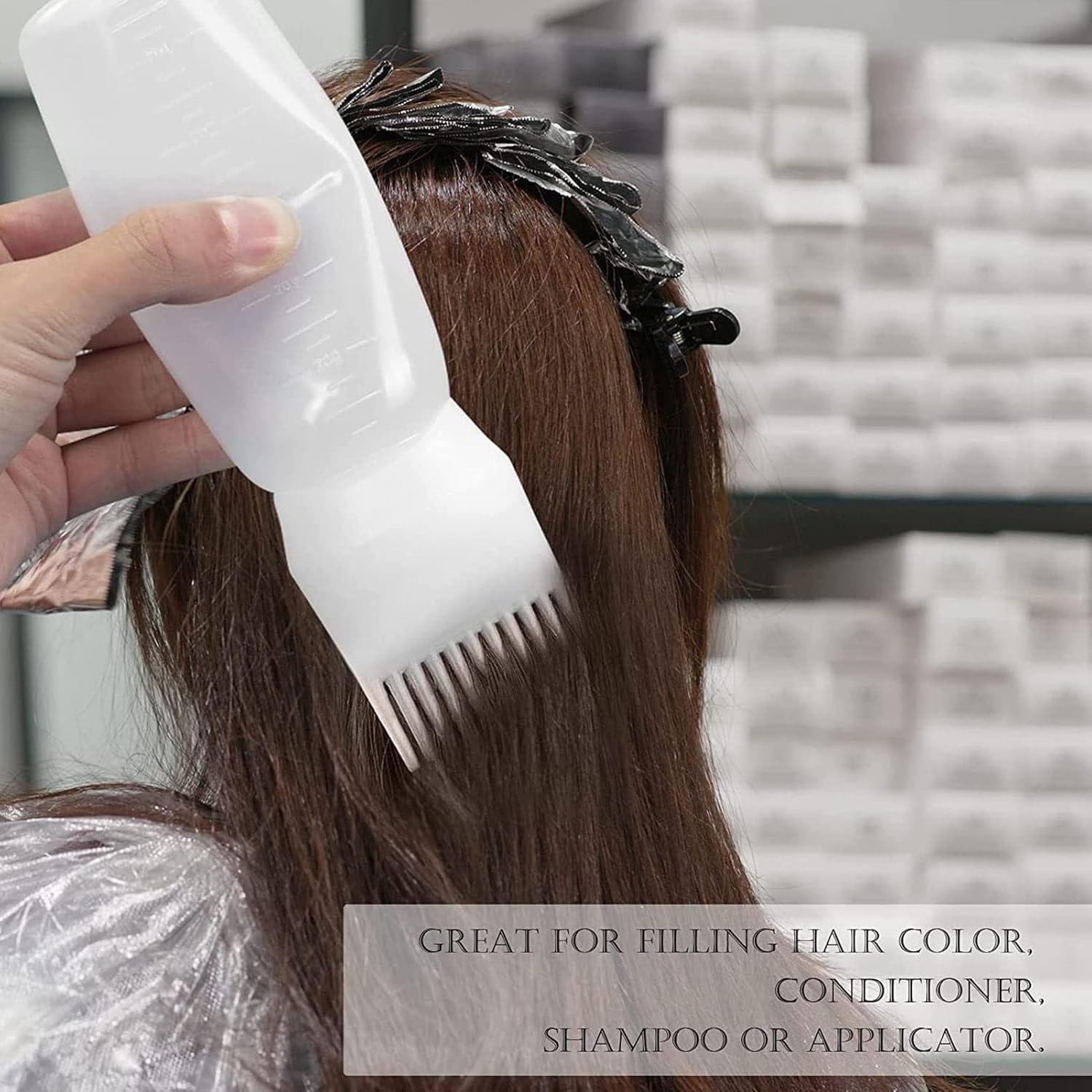 Haaröler-Flasche, Sicherer Wurzelkamm, Flaschenapplikator, Wiederverwendbares Friseur-Styling-Werkzeug 5 71TVFfBof1L. AC SL1500 - beautyhautnah.de
