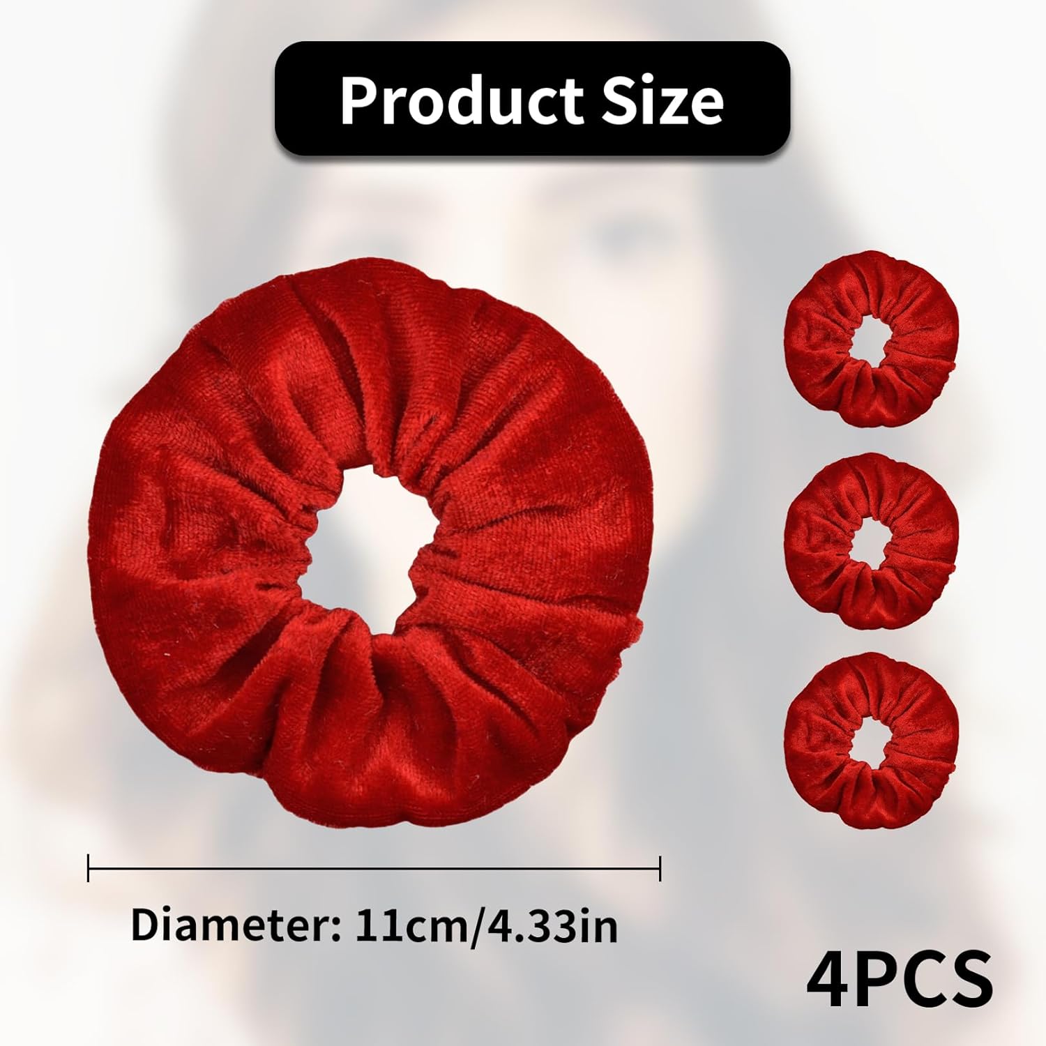 4 Stück Haargummi,Haargummis Rot,Scrunchies Haargummi Samt Groß,Haargummis Scrunchies Samtstoff,Haar Dickes Elastische Haarbänder Pferdeschwanz,Stirnband Accessories,Haarschmuck für Damen und Mädchen 2 718zWu971GL. SL1500 - beautyhautnah.de